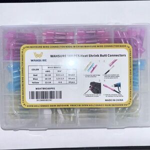Heat Shrink Butt Connectors - 160 PCS - Red, Blue, Yellow